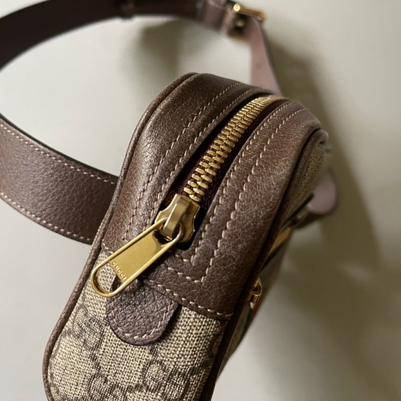 Gucci GG Ophidia Belt Bag Waist Bag Coated Canvas Brown - Picture 3 of 9